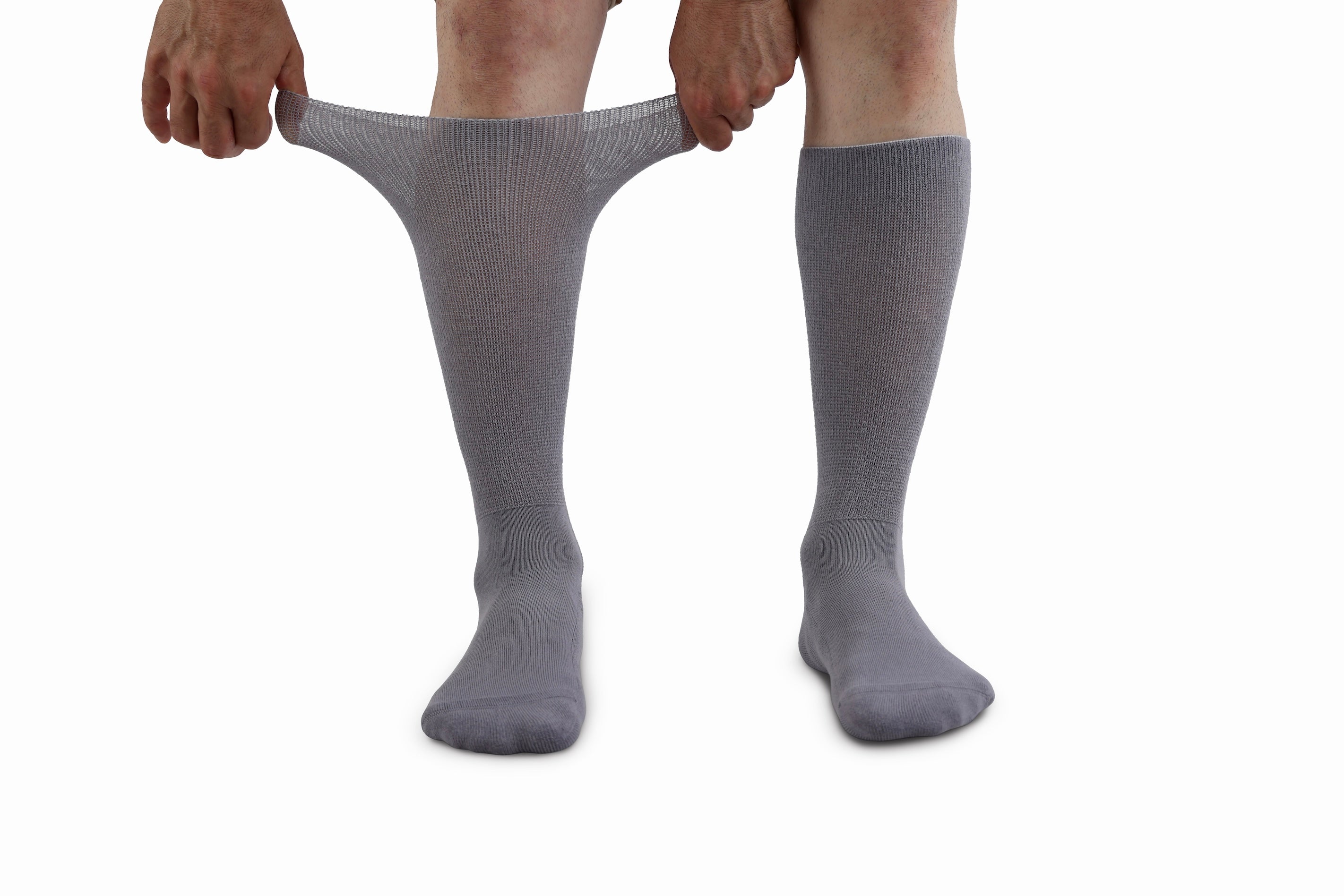 Cushioned Diabetic Bamboo Socks - Grey
