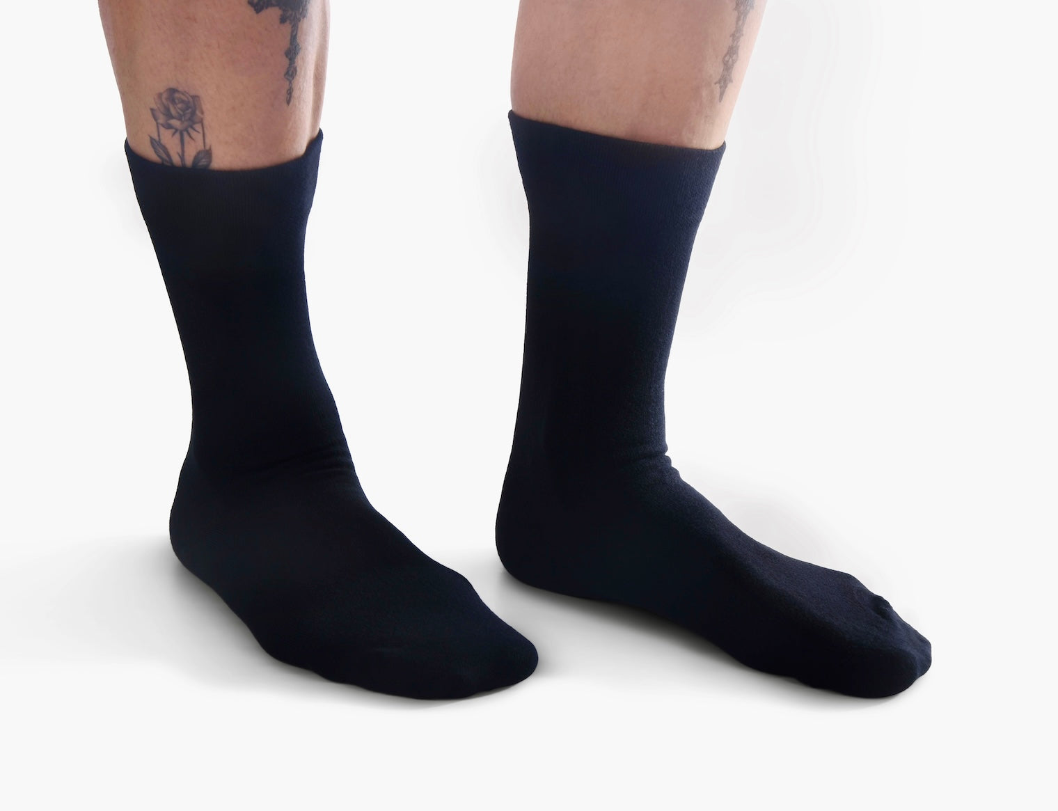 Plain Black Bamboo Socks