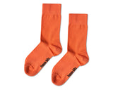 Plain orange socks