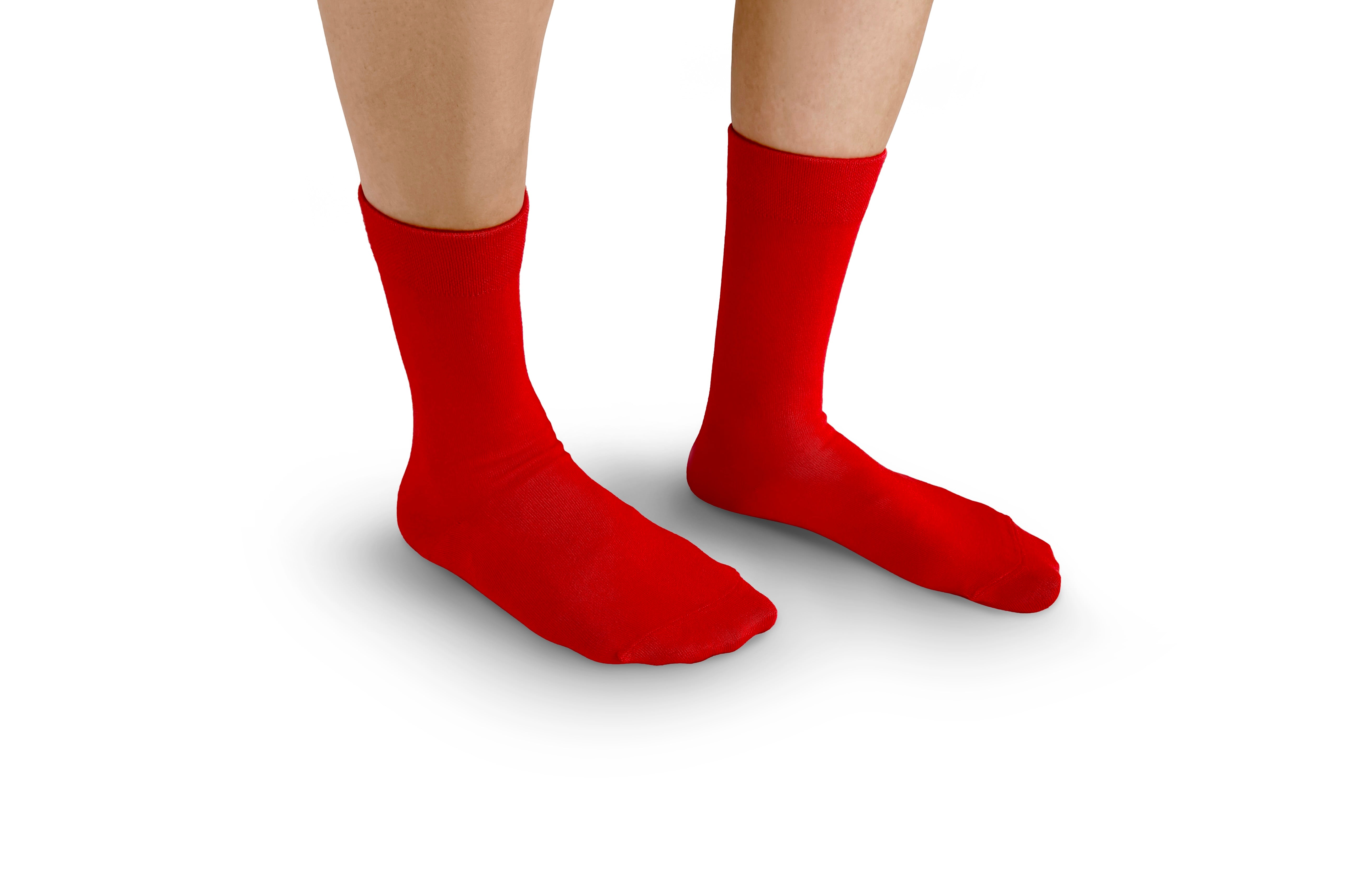 Red Bamboo Socks