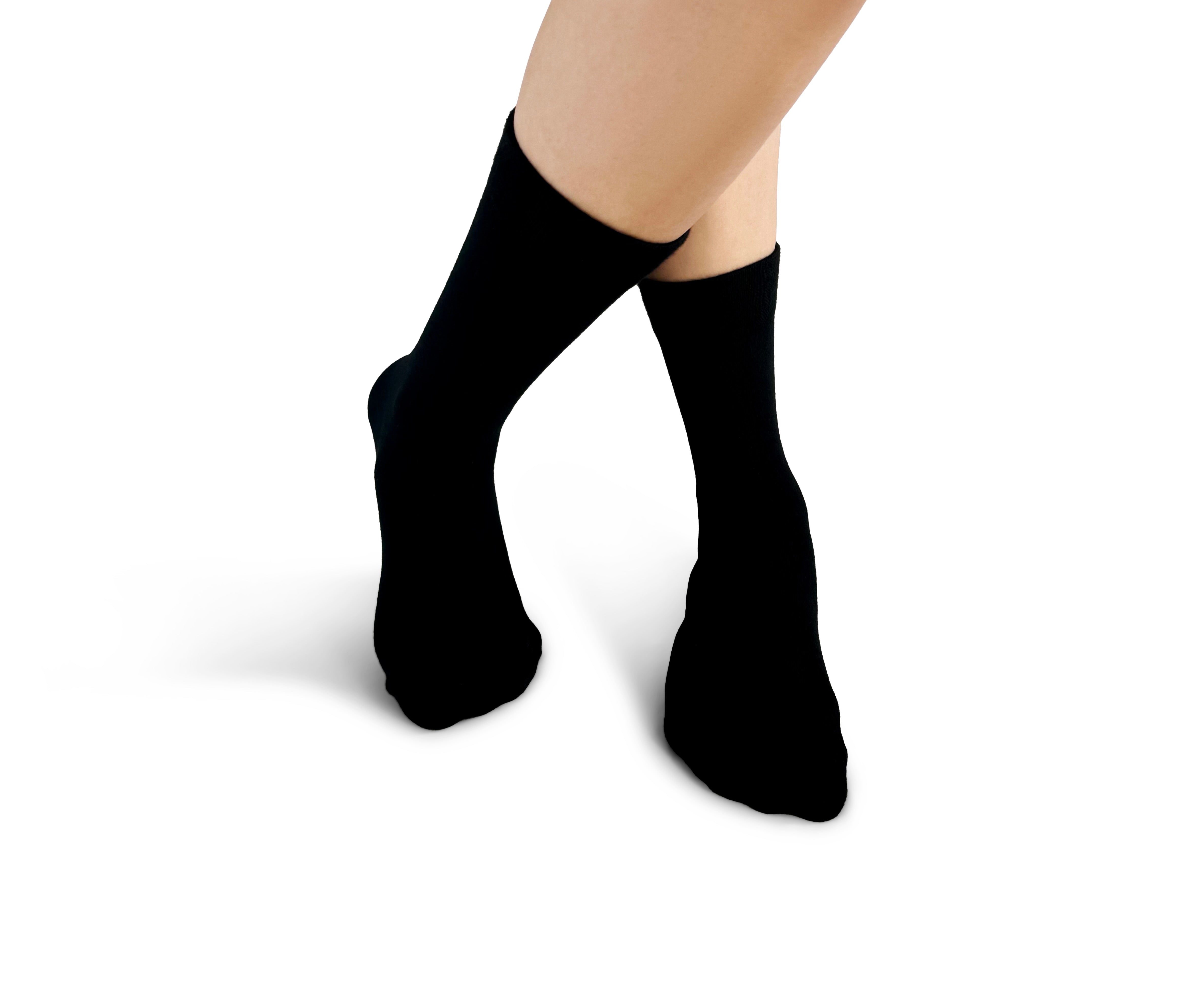 Plain Black Bamboo Socks