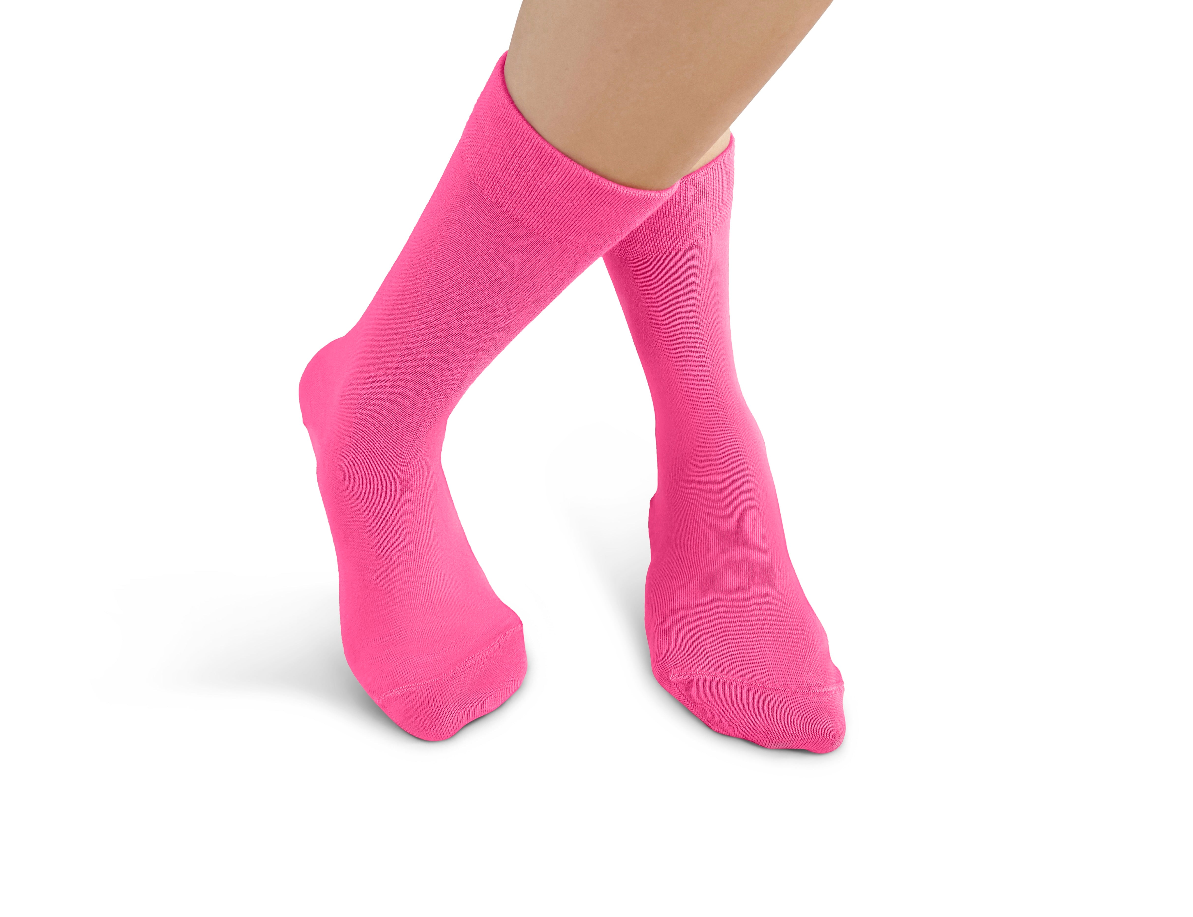Bright Pink Bamboo Socks