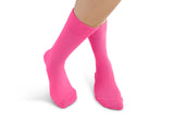 Bright Pink Bamboo Socks