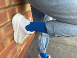Men & Women Blue Bamboo Socks