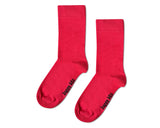 Plain red socks