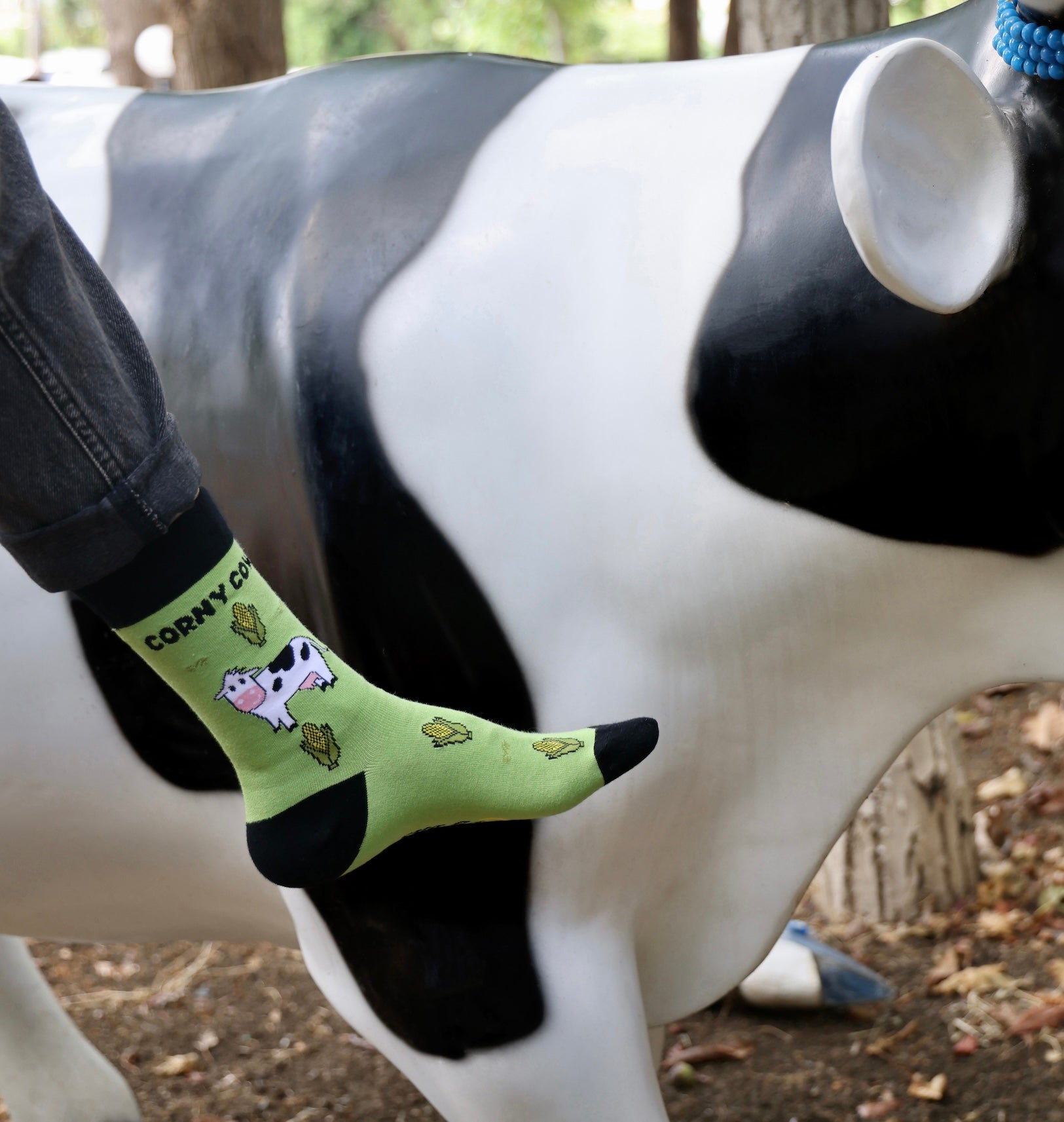 Ladies Cow Bamboo Socks