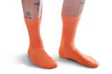 Plain Tangerine Orange Bamboo Socks