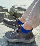 Bamboo Trainer Socks - Cool Sea Blue