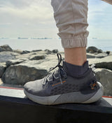 Dark Grey Bamboo Trainer Socks 