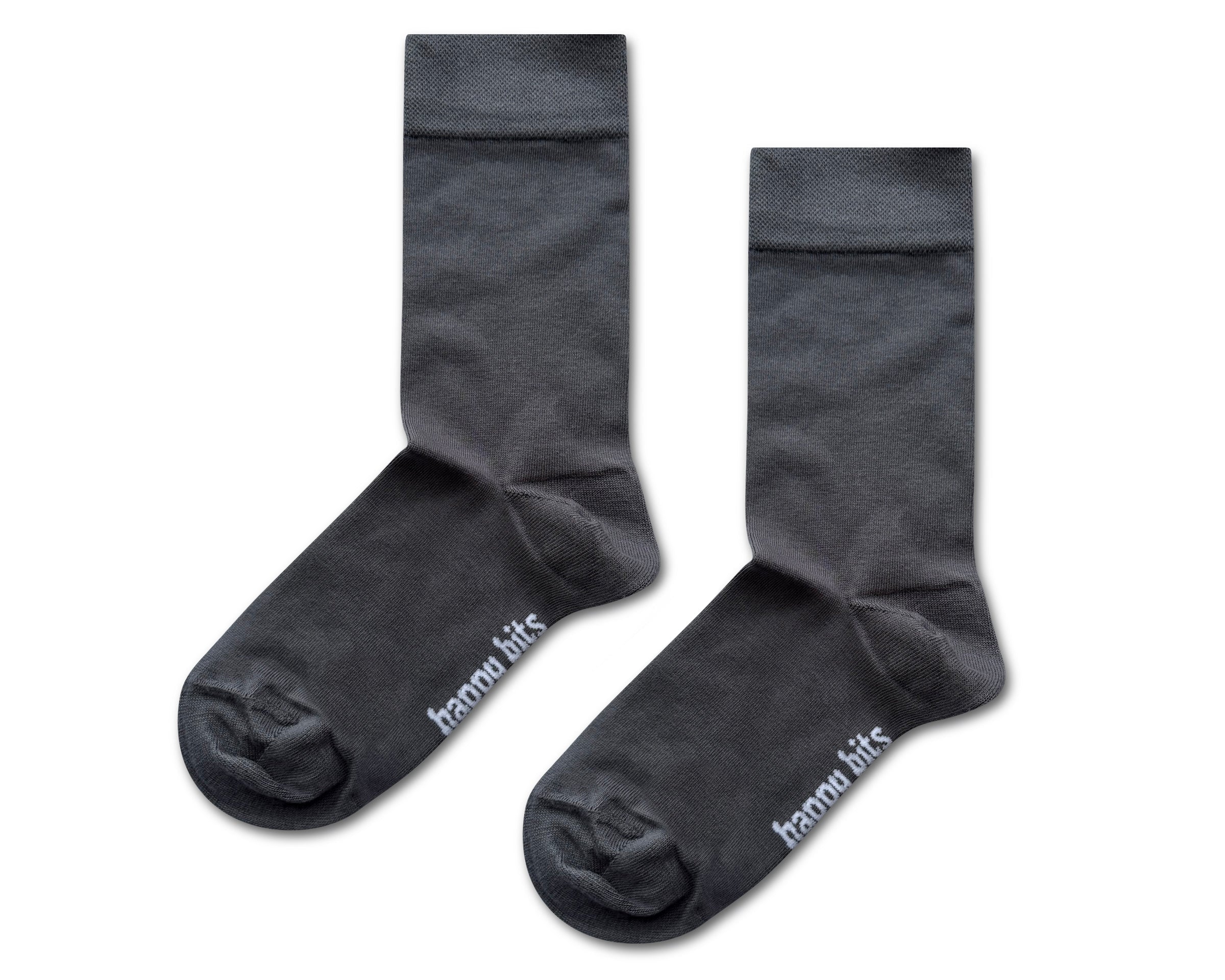 Plain Bamboo Socks - Slate Grey