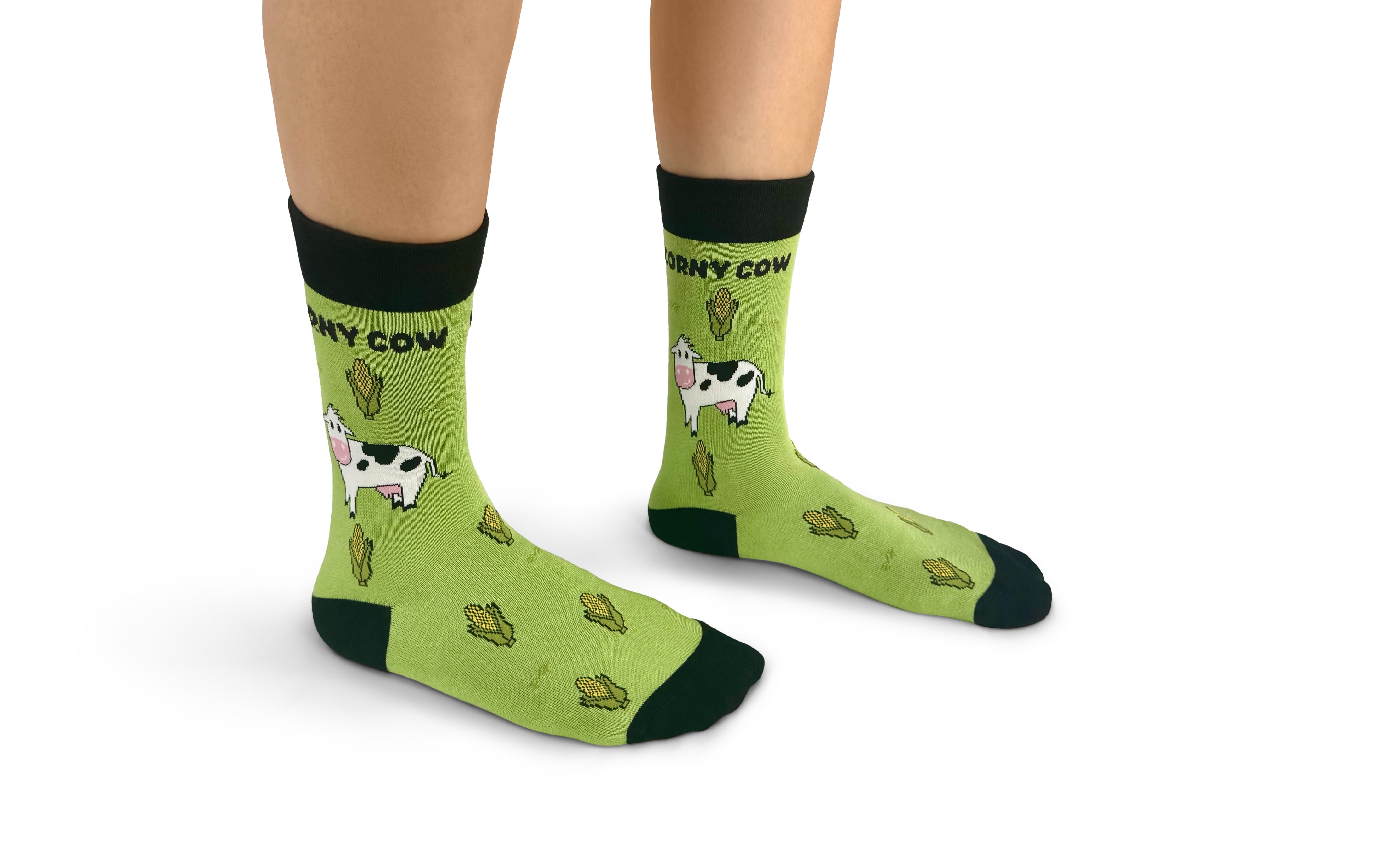 Corny Cow Bamboo Socks