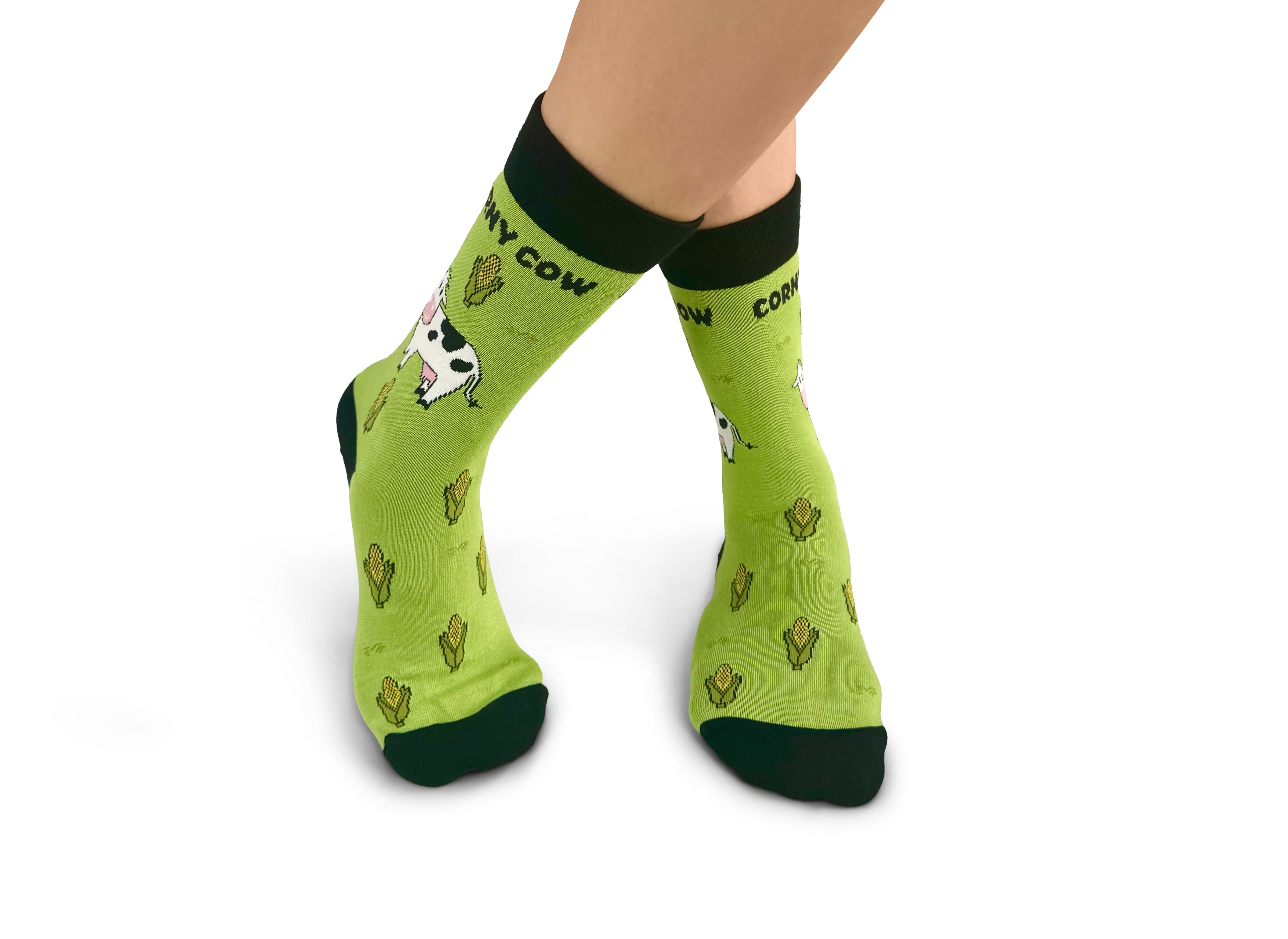 Corny Cow Bamboo Socks